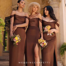 將圖片載入圖庫檢視器，The Tessie Satin Bridesmaid Collection (Customisable) - WeddingConfetti