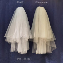 將圖片載入圖庫檢視器，Wedding Bridal Veil (Champagne) - WeddingConfetti