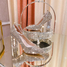 將圖片載入圖庫檢視器，The Clarisbelle Wedding Bridal Crystal Heels (Available in 3 Colours) - WeddingConfetti