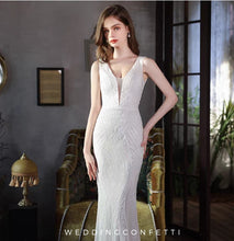 將圖片載入圖庫檢視器，The Loretta White Sleeveless Mermaid Gown - WeddingConfetti