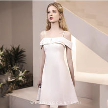 將圖片載入圖庫檢視器，The Lerista Off Shoulder Short Dress (Available in 4 Colours) - WeddingConfetti