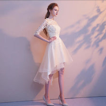 將圖片載入圖庫檢視器，The Louise Long Sleeve Black High Low Gown (Available in 3 Colours) - WeddingConfetti