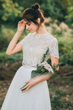 將圖片載入圖庫檢視器，The Hyacinth Wedding Bridal Two Piece Separates (Customisable) - WeddingConfetti