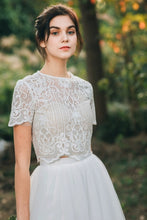 將圖片載入圖庫檢視器，The Hyacinth Wedding Bridal Two Piece Separates (Customisable) - WeddingConfetti
