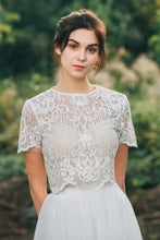 將圖片載入圖庫檢視器，The Hyacinth Wedding Bridal Two Piece Separates (Customisable) - WeddingConfetti