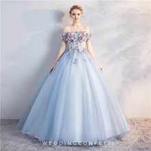將圖片載入圖庫檢視器，The Merilyn Off Shoulder Ball Gown (Available in 2 Colours) - WeddingConfetti