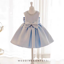 將圖片載入圖庫檢視器，The Lara Blue Flower Girl Dress - WeddingConfetti