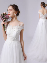 將圖片載入圖庫檢視器，The Rosyth Wedding Bridal Off Shoulder Gown - WeddingConfetti