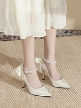 將圖片載入圖庫檢視器，The Hazelle Wedding Bridal Heels (Available in 2 colours) - WeddingConfetti