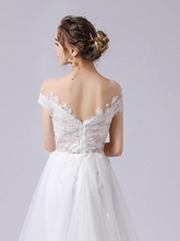 將圖片載入圖庫檢視器，The Rosyth Wedding Bridal Off Shoulder Gown - WeddingConfetti