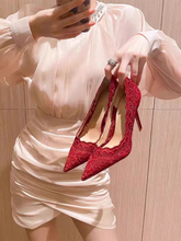 將圖片載入圖庫檢視器，The Fel Wedding Bridal Heels (Available in 3 colours) - WeddingConfetti