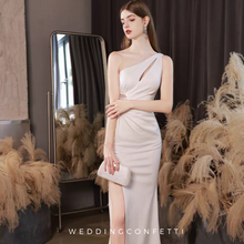 將圖片載入圖庫檢視器，The Ixoria White Toga Evening Cut Out Mermaid Dress - WeddingConfetti