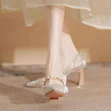 將圖片載入圖庫檢視器，The Hiryu Wedding Bridal Champagne Gold/Silver Heels (Available in 3 Heights) - WeddingConfetti