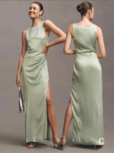 將圖片載入圖庫檢視器，The Lara Satin Bridesmaid Series (Customisable) - WeddingConfetti
