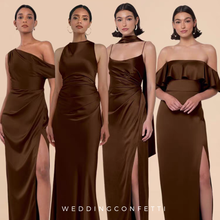 將圖片載入圖庫檢視器，The Pennylia Satin Bridesmaid Series (Customisable) - WeddingConfetti