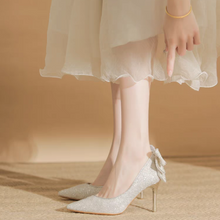 將圖片載入圖庫檢視器，The Klary Wedding Bridal Glitter Heels - WeddingConfetti