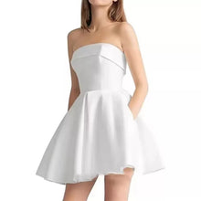 將圖片載入圖庫檢視器，The Coris White Short Tube Dress - WeddingConfetti