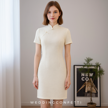 將圖片載入圖庫檢視器，The Velora Sleeveless Cheongsam Gown - WeddingConfetti