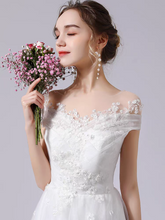 將圖片載入圖庫檢視器，The Rosyth Wedding Bridal Off Shoulder Gown - WeddingConfetti