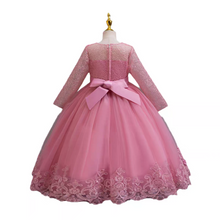 將圖片載入圖庫檢視器，The Janny Flower Girl Dress (Long Sleeves) (Available in 4 colours) - WeddingConfetti