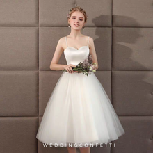 將圖片載入圖庫檢視器，The Steffia Wedding Bridal Sleeveless Satin Dress - WeddingConfetti