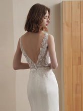 將圖片載入圖庫檢視器，The Millie Wedding Bridal Sleeveless Gown - WeddingConfetti