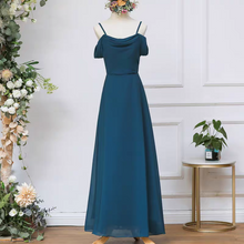 將圖片載入圖庫檢視器，The Meralyn Bridesmaid Chiffon Off Shoulder Dress (Customisable) - WeddingConfetti