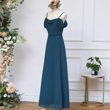 將圖片載入圖庫檢視器，The Meralyn Bridesmaid Chiffon Off Shoulder Dress (Customisable) - WeddingConfetti