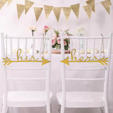 將圖片載入圖庫檢視器，Wedding Decor - Her &amp; His Chair Sign / Photography Prop - WeddingConfetti