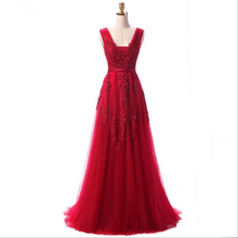 將圖片載入圖庫檢視器，The Pierina Tulle Sleeveless Pink / Grey / Red Lace Floral Gown (Customisation Available) - WeddingConfetti