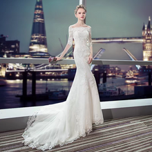 將圖片載入圖庫檢視器，The Renalyda Wedding Bridal Lace Off Shoulder Gown (Available in 2 Styles) - WeddingConfetti