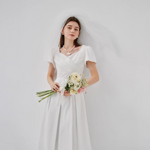 將圖片載入圖庫檢視器，Emmie 婚禮新娘中長裙（提供 2 色選擇）