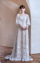 將圖片載入圖庫檢視器，Dorothea 婚紗喇叭袖禮服