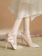 將圖片載入圖庫檢視器，The Herin Wedding Bridal Heels (Available in 2 colours) - WeddingConfetti
