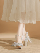 將圖片載入圖庫檢視器，The Halifax Wedding Bridal Silver Heels - WeddingConfetti