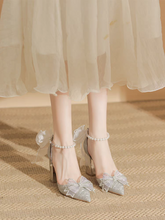 將圖片載入圖庫檢視器，The Halifax Wedding Bridal Silver Heels - WeddingConfetti
