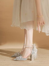 將圖片載入圖庫檢視器，The Halifax Wedding Bridal Silver Heels - WeddingConfetti