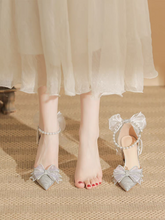 將圖片載入圖庫檢視器，The Halifax Wedding Bridal Silver Heels - WeddingConfetti