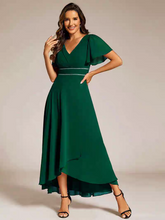 將圖片載入圖庫檢視器，The Armenia Flare Short Sleeves Gown (Available in 3 Colours) - WeddingConfetti