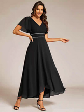 將圖片載入圖庫檢視器，The Armenia Flare Short Sleeves Gown (Available in 3 Colours) - WeddingConfetti