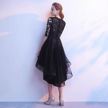 將圖片載入圖庫檢視器，The Louise Long Sleeve Black High Low Gown (Available in 3 Colours) - WeddingConfetti
