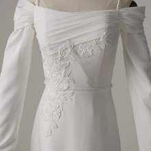將圖片載入圖庫檢視器，史特靈（Stirling）露肩長袖婚紗禮服