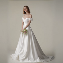 將圖片載入圖庫檢視器，The Stellar Wedding Bridal Off Shoulder Gown - WeddingConfetti