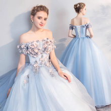 將圖片載入圖庫檢視器，The Merilyn Off Shoulder Ball Gown (Available in 2 Colours) - WeddingConfetti