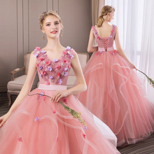 將圖片載入圖庫檢視器，The Madelyn Pink Sleeveless Ball Gown - WeddingConfetti