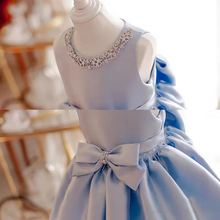 將圖片載入圖庫檢視器，The Lara Blue Flower Girl Dress - WeddingConfetti