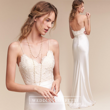 將圖片載入圖庫檢視器，The Tanaka Wedding Bridal Satin Lace Gown - WeddingConfetti