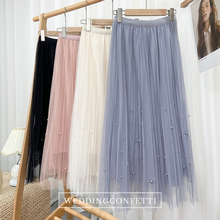 將圖片載入圖庫檢視器，The Klary Bridesmaid Separates Tulle Glitter Skirt - WeddingConfetti