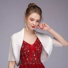 將圖片載入圖庫檢視器，Wedding Bridal Cropped Bolero Jacket - WeddingConfetti