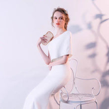 將圖片載入圖庫檢視器，The Leia Toga White Gown - WeddingConfetti